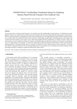 VISHIEN-MAAT: Scrollytelling visualization design for explaining Siamese
  Neural Network concept to non-technical users