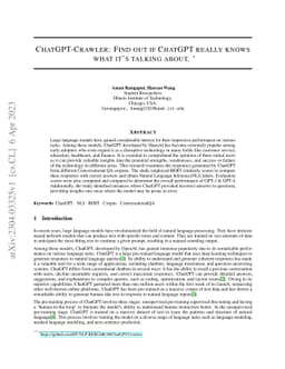 ChatGPT-Crawler: Find out if ChatGPT really knows what it's talking
  about