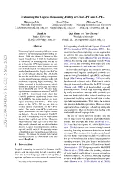 Evaluating the Logical Reasoning Ability of ChatGPT and GPT-4