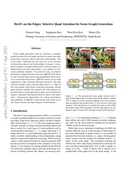 Devil's on the Edges: Selective Quad Attention for Scene Graph
  Generation