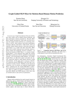 Graph-Guided MLP-Mixer for Skeleton-Based Human Motion Prediction