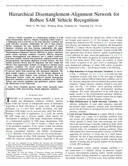 Hierarchical Disentanglement-Alignment Network for Robust SAR Vehicle
  Recognition