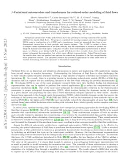 $β$-Variational autoencoders and transformers for reduced-order
  modelling of fluid flows