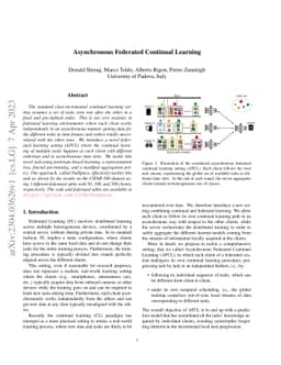 Asynchronous Federated Continual Learning