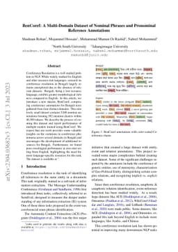 BenCoref: A Multi-Domain Dataset of Nominal Phrases and Pronominal
  Reference Annotations
