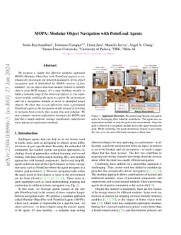 MOPA: Modular Object Navigation with PointGoal Agents