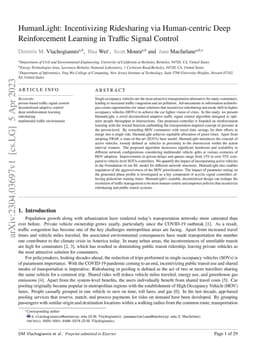 HumanLight: Incentivizing Ridesharing via Human-centric Deep
  Reinforcement Learning in Traffic Signal Control