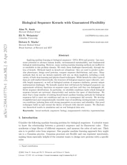 Biological Sequence Kernels with Guaranteed Flexibility