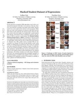 Masked Student Dataset of Expressions