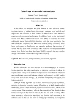 Data-driven multinomial random forest