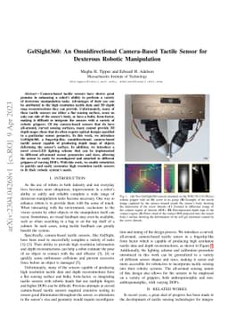 GelSight360: An Omnidirectional Camera-Based Tactile Sensor for
  Dexterous Robotic Manipulation