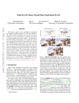 Point-SLAM: Dense Neural Point Cloud-based SLAM