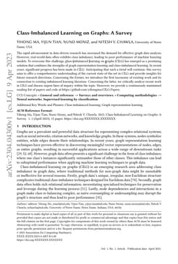 Class-Imbalanced Learning on Graphs: A Survey