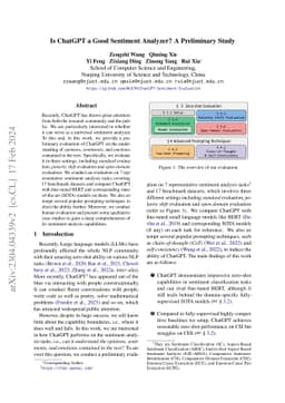 Is ChatGPT a Good Sentiment Analyzer? A Preliminary Study
