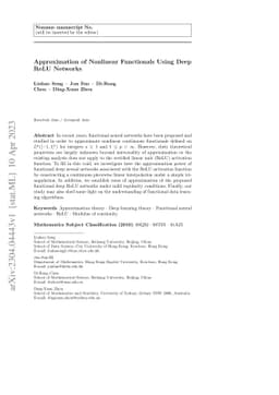 Approximation of Nonlinear Functionals Using Deep ReLU Networks