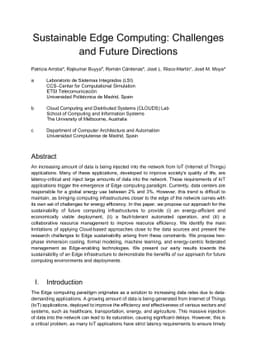 Sustainable Edge Computing: Challenges and Future Directions