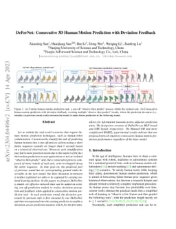 DeFeeNet: Consecutive 3D Human Motion Prediction with Deviation Feedback