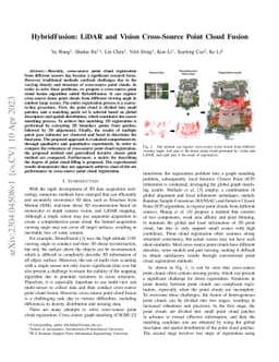 HybridFusion: LiDAR and Vision Cross-Source Point Cloud Fusion