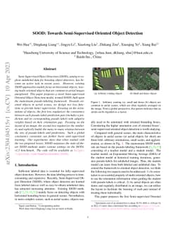 SOOD: Towards Semi-Supervised Oriented Object Detection