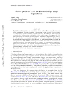 Scale-Equivariant UNet for Histopathology Image Segmentation