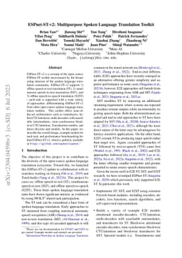 ESPnet-ST-v2: Multipurpose Spoken Language Translation Toolkit