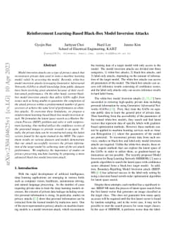 Reinforcement Learning-Based Black-Box Model Inversion Attacks