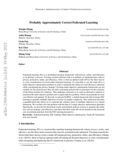 Probably Approximately Correct Federated Learning