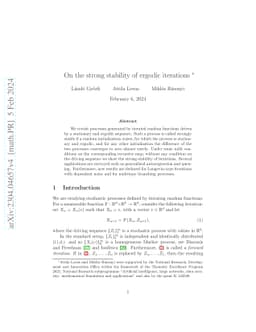 On the strong stability of ergodic iterations