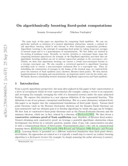On algorithmically boosting fixed-point computations