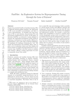 FairPilot: An Explorative System for Hyperparameter Tuning through the
  Lens of Fairness