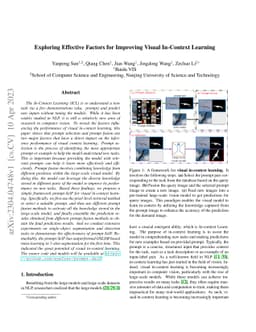 Exploring Effective Factors for Improving Visual In-Context Learning