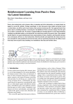 Reinforcement Learning from Passive Data via Latent Intentions