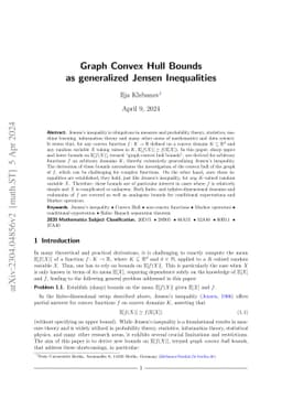 Graph Convex Hull Bounds as generalized Jensen Inequalities