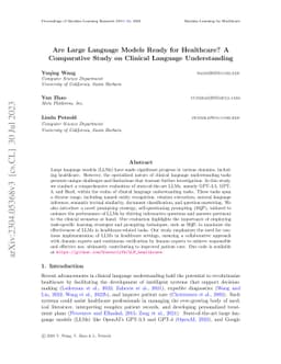 Are Large Language Models Ready for Healthcare? A Comparative Study on
  Clinical Language Understanding