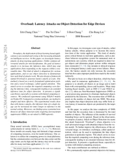 Overload: Latency Attacks on Object Detection for Edge Devices