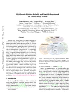 HRS-Bench: Holistic, Reliable and Scalable Benchmark for Text-to-Image
  Models