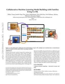 Collaborative Machine Learning Model Building with Families Using Co-ML