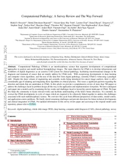 Computational Pathology: A Survey Review and The Way Forward