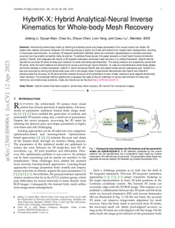 HybrIK-X: Hybrid Analytical-Neural Inverse Kinematics for Whole-body
  Mesh Recovery