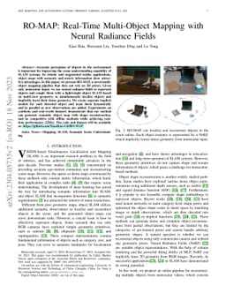 RO-MAP: Real-Time Multi-Object Mapping with Neural Radiance Fields
