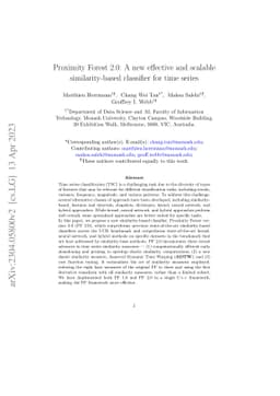 Proximity Forest 2.0: A new effective and scalable similarity-based
  classifier for time series