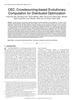 CEC: Crowdsourcing-based Evolutionary Computation for Distributed
  Optimization