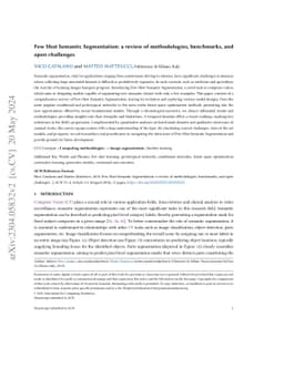 Few Shot Semantic Segmentation: a review of methodologies, benchmarks,
  and open challenges