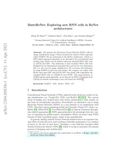DartsReNet: Exploring new RNN cells in ReNet architectures