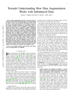 Towards Understanding How Data Augmentation Works with Imbalanced Data