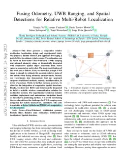 Fusing Odometry, UWB Ranging, and Spatial Detections for Relative
  Multi-Robot Localization