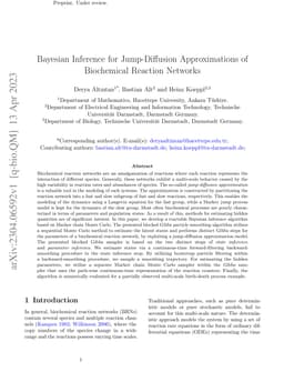 Bayesian Inference for Jump-Diffusion Approximations of Biochemical
  Reaction Networks