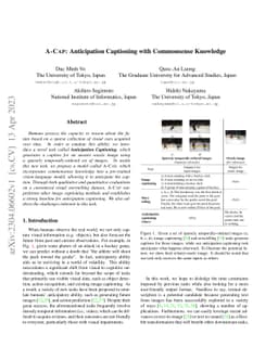 A-CAP: Anticipation Captioning with Commonsense Knowledge
