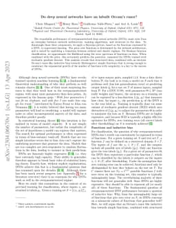 Do deep neural networks have an inbuilt Occam's razor?