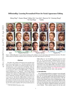 DiffusionRig: Learning Personalized Priors for Facial Appearance Editing